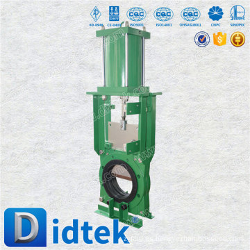 Accionador neumático de alta calidad de Didtek Tipo de oblea asentado resiliente Cero Válvula de compuerta